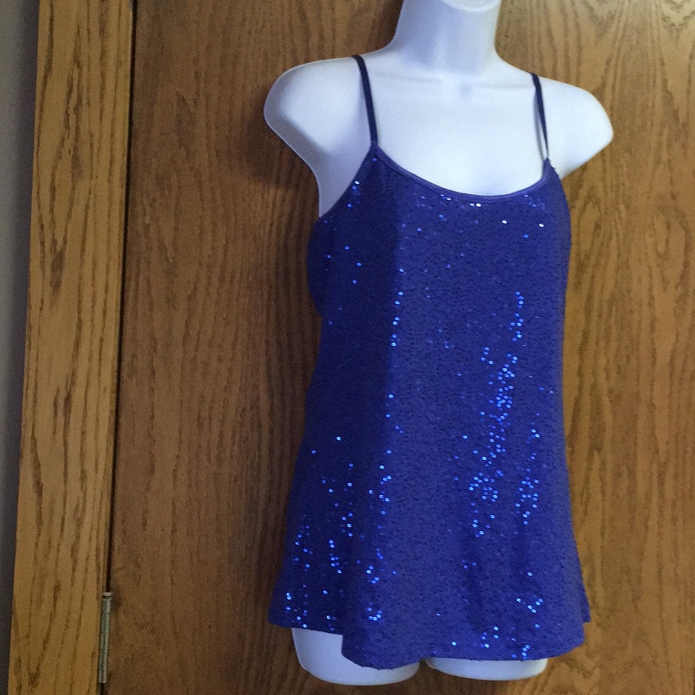 Rue 21 Royal Blue Sparkle Camisole Tank